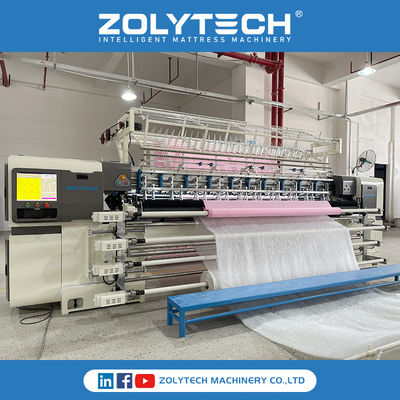 Машина для нанесения ковров на матрасы ZOLYTECH Multi - Needle Continuous Quilitng Machine