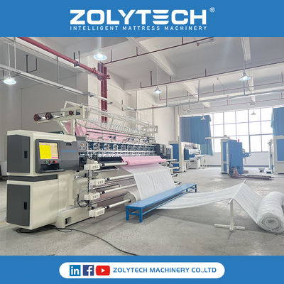 Замок сшивать непрерывный Quilting ZOLYTECH Матрас Quilting Machine для одеяла